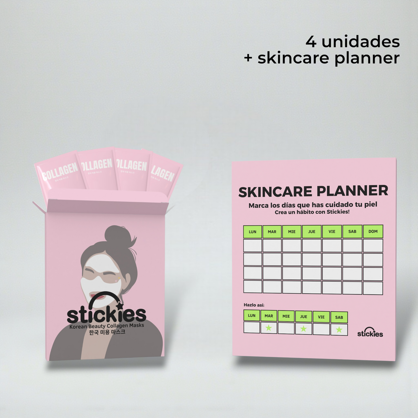 Stickies Collagen Mask Pack + SkinCare Planner